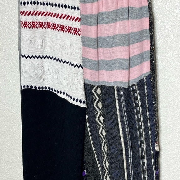 Boho Patch Work Sweater Pants Sz Sm - Picture 2 of 7